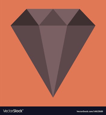 Flat icon on stylish background diamond expensive vector image
