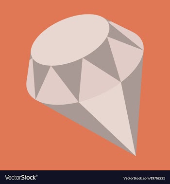 Flat icon on stylish background diamond expensive vector image