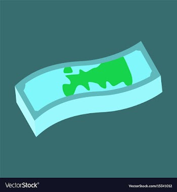 Flat icon on stylish background dirty money vector image
