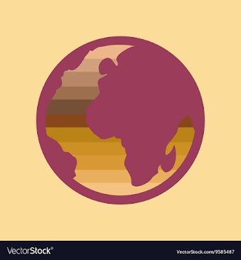 Flat icon on stylish background Earth gays symbol vector image