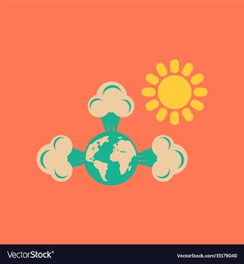 Flat icon on stylish background earth greenhouse vector image