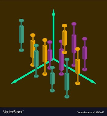 Flat icon on stylish background economic chart vector image
