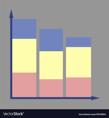 Flat icon on stylish background economic chart vector image