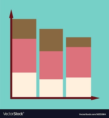 Flat icon on stylish background economic chart vector image