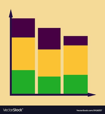 Flat icon on stylish background economic chart vector image