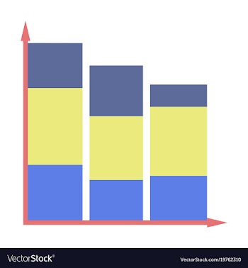 Flat icon on stylish background economic chart vector image