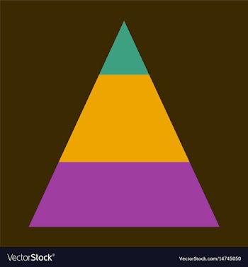 Flat icon on stylish background economic pyramid vector image