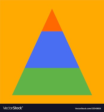 Flat icon on stylish background economic pyramid vector image