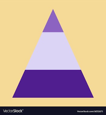 Flat icon on stylish background economic pyramid vector image