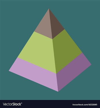 Flat icon on stylish background economic pyramid vector image