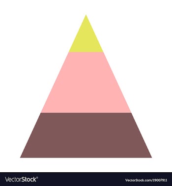 Flat icon on stylish background economic pyramid vector image