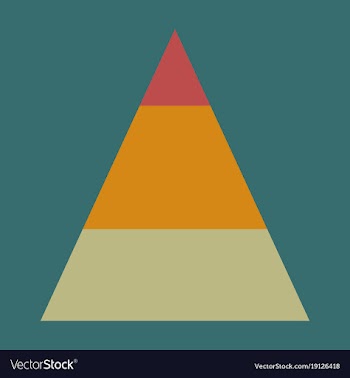 Flat icon on stylish background economic pyramid vector image