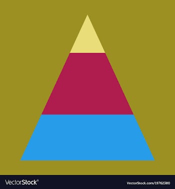 Flat icon on stylish background economic pyramid vector image