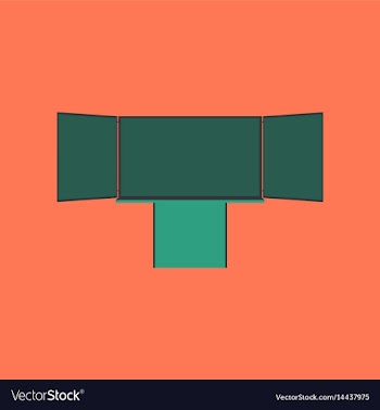 Flat icon on stylish background education vector image