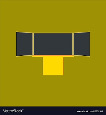 Flat icon on stylish background education vector image