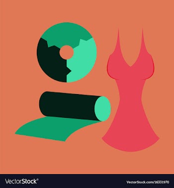 Flat icon on stylish background fabric diagram vector image
