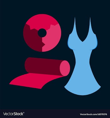 Flat icon on stylish background fabric diagram vector image