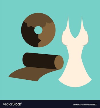 Flat icon on stylish background fabric diagram vector image