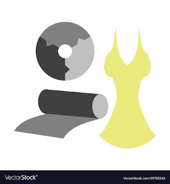Flat icon on stylish background fabric diagram vector image