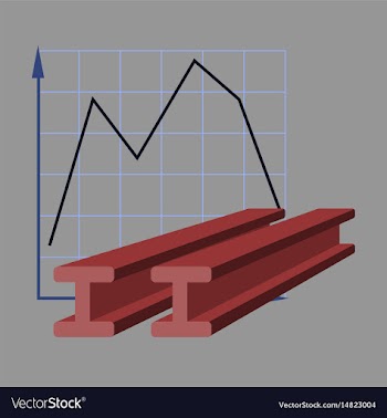Flat icon on stylish background falling graph vector image