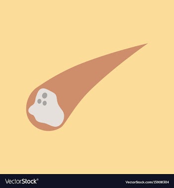 Flat icon on stylish background falling meteorite vector image