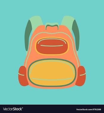 Flat icon on stylish background fashionable bag vector image