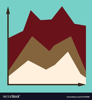 Flat icon on stylish background financial schedule vector image