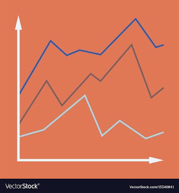 Flat icon on stylish background financial schedule vector image