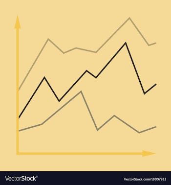 Flat icon on stylish background financial schedule vector image