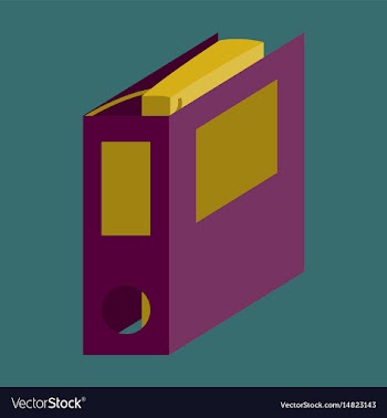 Flat icon on stylish background folder for vector image