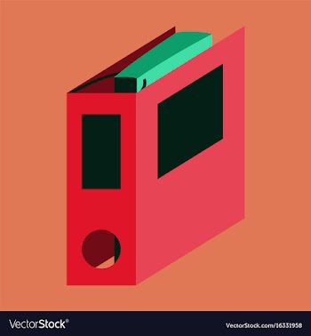 Flat icon on stylish background folder for vector image