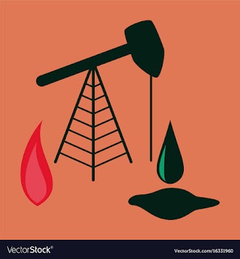 Flat icon on stylish background gas and oil vector image