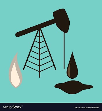 Flat icon on stylish background gas and oil vector image