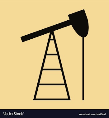 Flat icon on stylish background gas production vector image