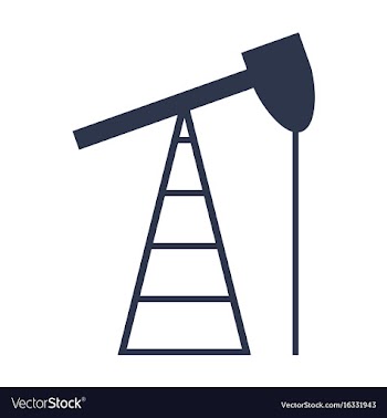 Flat icon on stylish background gas production vector image