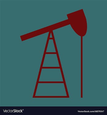 Flat icon on stylish background gas production vector image