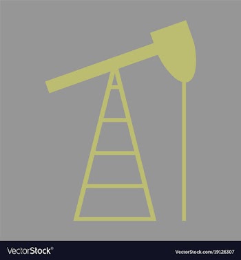 Flat icon on stylish background gas production vector image
