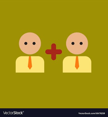 Flat icon on stylish background gay family vector image