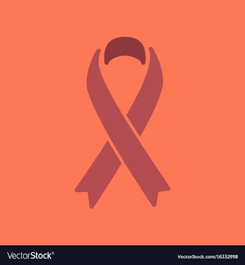 Flat icon on stylish background gay hiv ribbon vector image