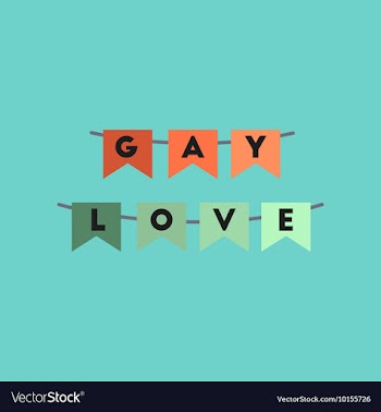 Flat icon on stylish background gay love garland vector image
