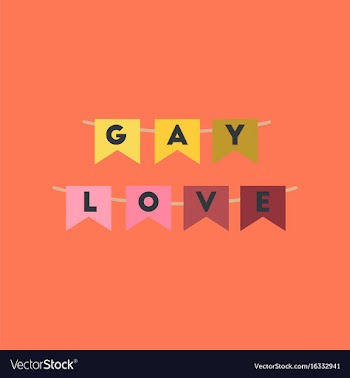 Flat icon on stylish background gay love garland vector image