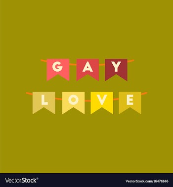 Flat icon on stylish background gay love garland vector image