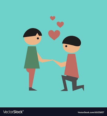 Flat icon on stylish background gay lovers vector image