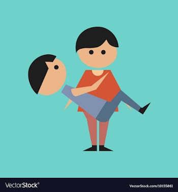 Flat icon on stylish background gay lovers vector image