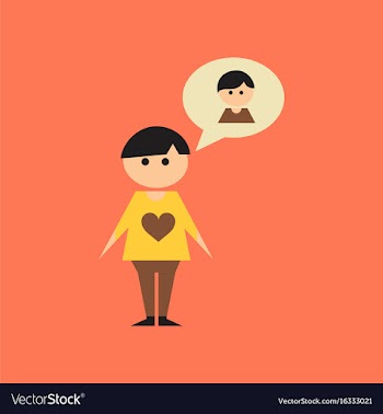 Flat icon on stylish background gay lovers vector image