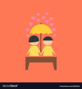 Flat icon on stylish background gay lovers vector image