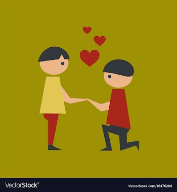 Flat icon on stylish background gay lovers vector image