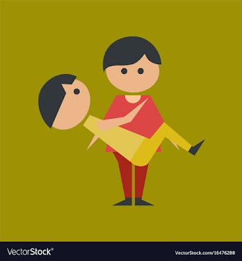Flat icon on stylish background gay lovers vector image