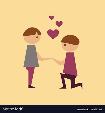 Flat icon on stylish background gay lovers vector image