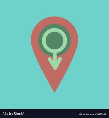 Flat icon on stylish background gay male symbol vector image
